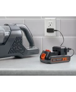 Black & Decker BHFEA18D1 POWERSERIES 20V MAX Lithium-Ion Cordless Stick Vacuum Kit (2 Ah) -Woodworking Tools store bdknbhfea18d1 k