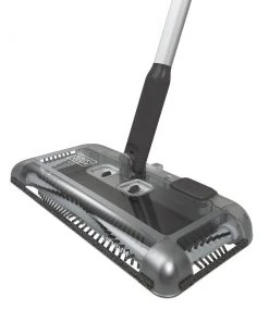 Black & Decker HFS215J01 7.2V Lithium-Ion 100-Minute Powered Cordless Floor Sweeper - Charcoal Grey -Woodworking Tools store bdknhfs215j01 b