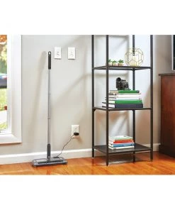 Black & Decker HFS215J01 7.2V Lithium-Ion 100-Minute Powered Cordless Floor Sweeper - Charcoal Grey -Woodworking Tools store bdknhfs215j01 k