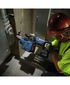 Bosch GBH18V-26DK24 Bulldog 18V EC Brushless Lithium-Ion 1 In. Cordless SDS-plus Rotary Hammer Kit With 2 Batteries (8 Ah) -Woodworking Tools store bshngbh18v 26dk24 h