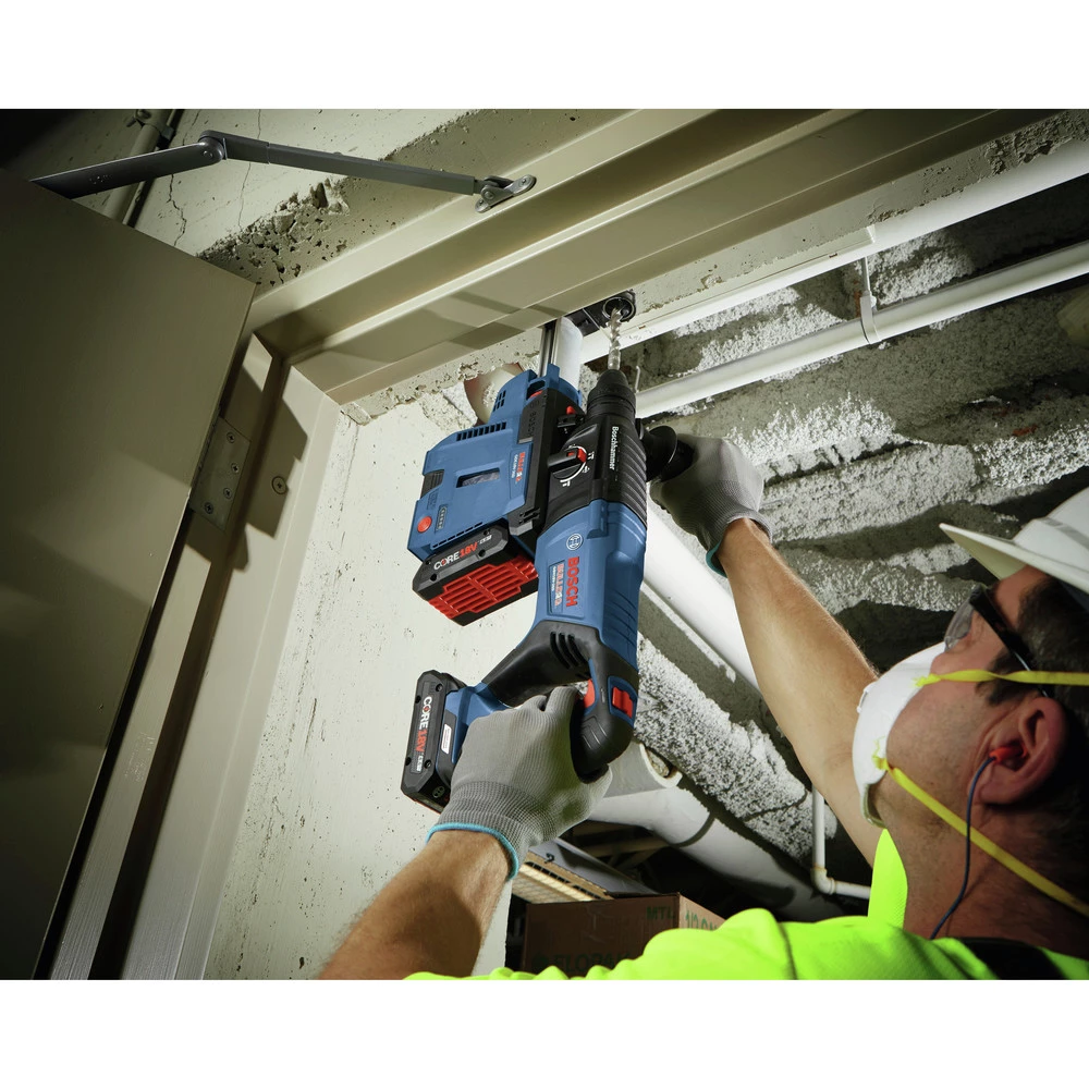 Bosch GBH18V-26DK25 Bulldog 18V EC Brushless Lithium-Ion 1 In. Cordless SDS-plus Rotary Hammer Kit With 2 Batteries (4 Ah) 9 Bosch GBH18V-26DK25 Bulldog 18V EC Brushless Lithium-Ion 1 In. Cordless SDS-plus Rotary Hammer Kit With 2 Batteries (4 Ah) - Image 7