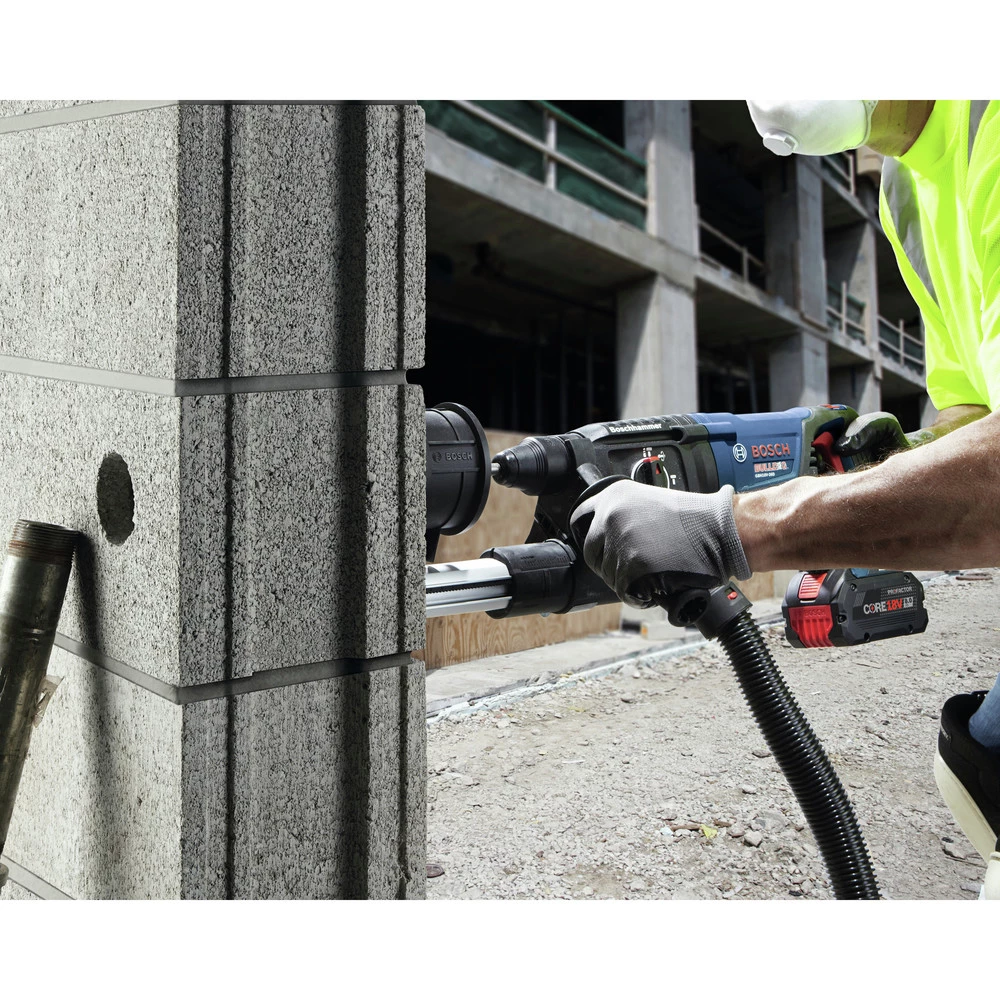 Bosch GBH18V-26DK25 Bulldog 18V EC Brushless Lithium-Ion 1 In. Cordless SDS-plus Rotary Hammer Kit With 2 Batteries (4 Ah) 10 Bosch GBH18V-26DK25 Bulldog 18V EC Brushless Lithium-Ion 1 In. Cordless SDS-plus Rotary Hammer Kit With 2 Batteries (4 Ah) - Image 8