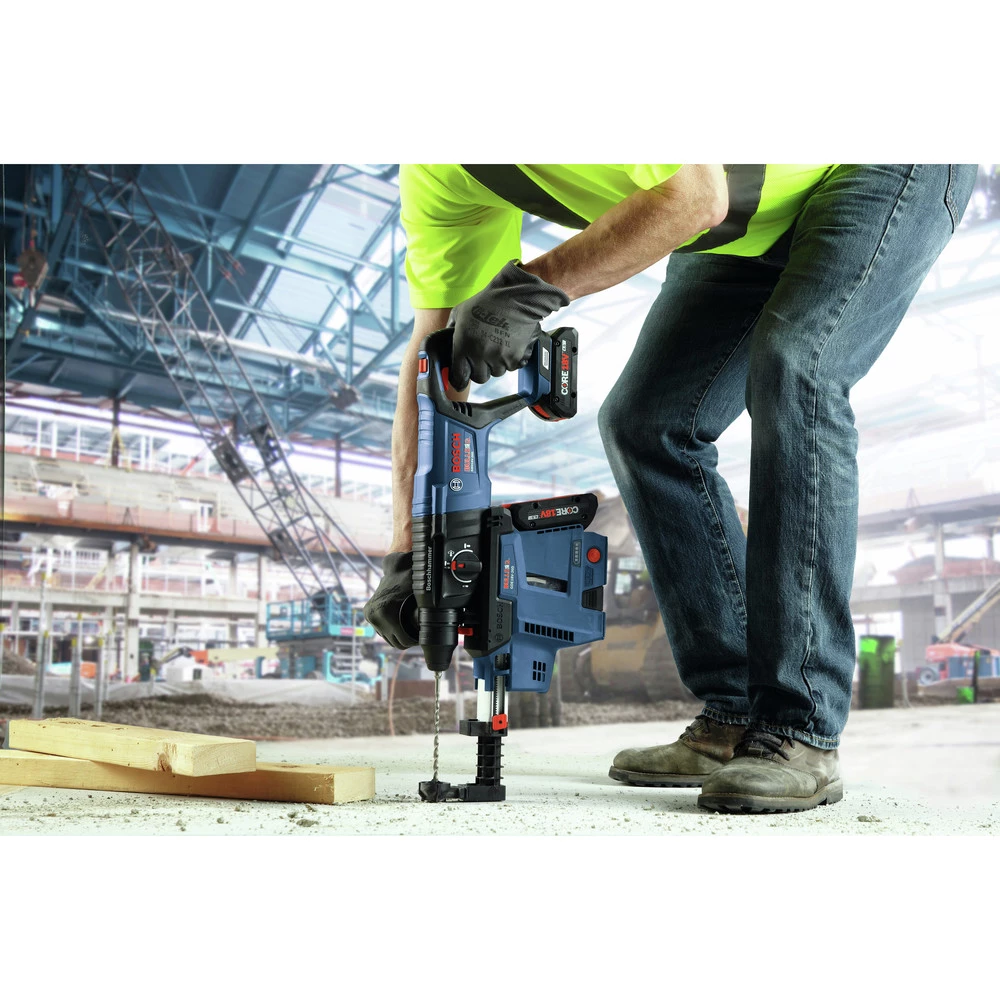 Bosch GBH18V-26DK25 Bulldog 18V EC Brushless Lithium-Ion 1 In. Cordless SDS-plus Rotary Hammer Kit With 2 Batteries (4 Ah) 11 Bosch GBH18V-26DK25 Bulldog 18V EC Brushless Lithium-Ion 1 In. Cordless SDS-plus Rotary Hammer Kit With 2 Batteries (4 Ah) - Image 9