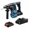 Bosch GBH18V-26K25 Bulldog 18V Brushless Lithium-Ion 1 In. Cordless SDS-plus Rotary Hammer Kit With 2 Batteries (4 Ah) 1 Bosch GBH18V-26K25 Bulldog 18V Brushless Lithium-Ion 1 In. Cordless SDS-plus Rotary Hammer Kit With 2 Batteries (4 Ah) -Woodworking Tools store bshngbh18v 26k25