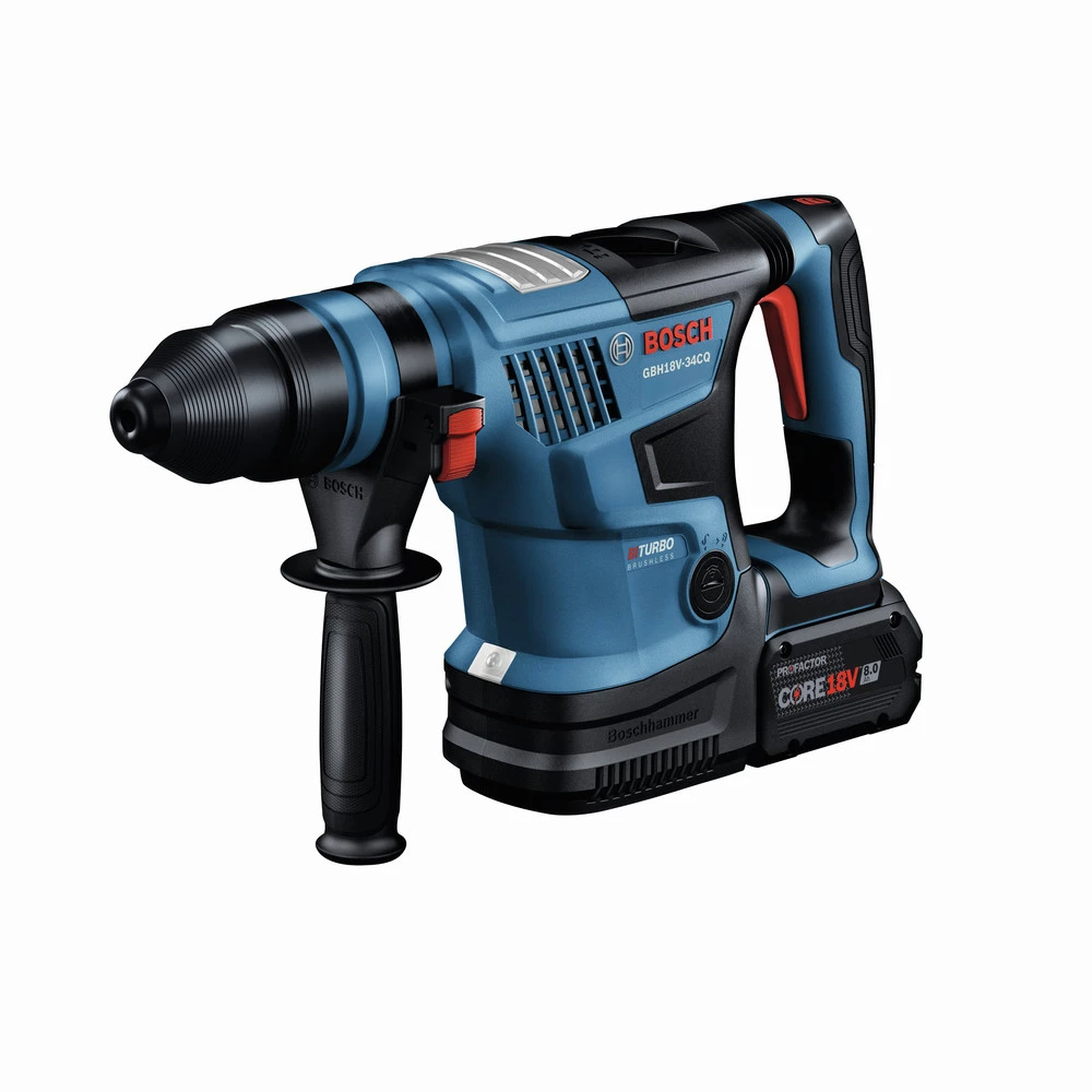 Bosch GBH18V-34CQN PROFACTOR 18V Cordless SDS-plus 1-1/4 In. Rotary Hammer With BiTurbo Brushless Technology (Tool Only) 3 Bosch GBH18V-34CQN PROFACTOR 18V Cordless SDS-plus 1-1/4 In. Rotary Hammer With BiTurbo Brushless Technology (Tool Only)