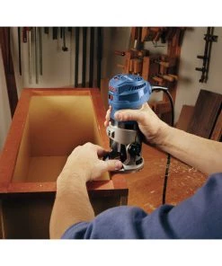 Bosch GKF125CEPK Colt 7 Amp 1.25 HP Variable-Speed Palm Router Combo Kit -Woodworking Tools store bshngkf125cepk f