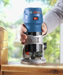 Bosch GKF125CEPK Colt 7 Amp 1.25 HP Variable-Speed Palm Router Combo Kit -Woodworking Tools store bshngkf125cepk j