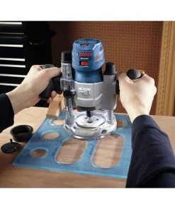 Bosch GKF125CEPK Colt 7 Amp 1.25 HP Variable-Speed Palm Router Combo Kit -Woodworking Tools store bshngkf125cepk m