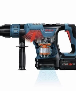 Factory Reconditioned Bosch GBH18V-36CK24-RT PROFACTOR 18V Brushless Lithium-Ion 1-9/16 In. Cordless SDS-max Rotary Hammer Kit With BiTurbo Technology And (2) 8 Ah Batteries -Woodworking Tools store bshrgbh18v 36ck24 rt c