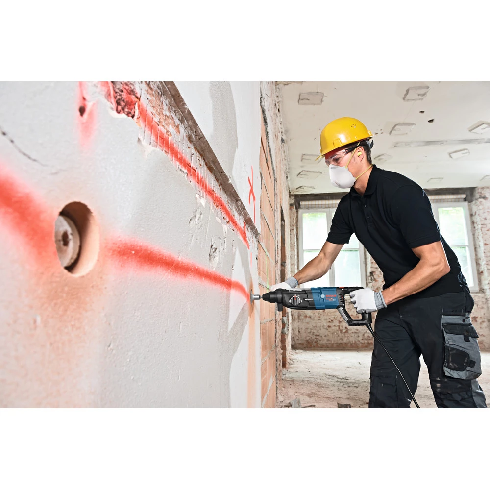 Factory Reconditioned Bosch GBH2-28L-RT 8.5 Amp 1-1/8 In. SDS-Plus Bulldog Xtreme MAX Rotary Hammer 8 Factory Reconditioned Bosch GBH2-28L-RT 8.5 Amp 1-1/8 In. SDS-Plus Bulldog Xtreme MAX Rotary Hammer - Image 6