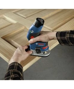 Factory Reconditioned Bosch GKF12V-25N-RT 12V Max Brushless Lithium-Ion 1/4 In. Cordless Palm Edge Router (Tool Only) -Woodworking Tools store bshrgkf12v 25n rt g