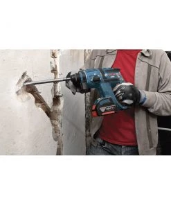Factory Reconditioned Bosch RHH181-01-RT 18V Cordless Lithium-Ion 3/4 In. SDS-Plus Rotary Hammer With FatPack Batteries -Woodworking Tools store bshrrhh181 01 rt b