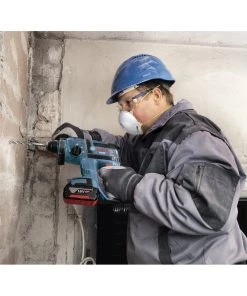 Factory Reconditioned Bosch RHH181-01-RT 18V Cordless Lithium-Ion 3/4 In. SDS-Plus Rotary Hammer With FatPack Batteries -Woodworking Tools store bshrrhh181 01 rt d
