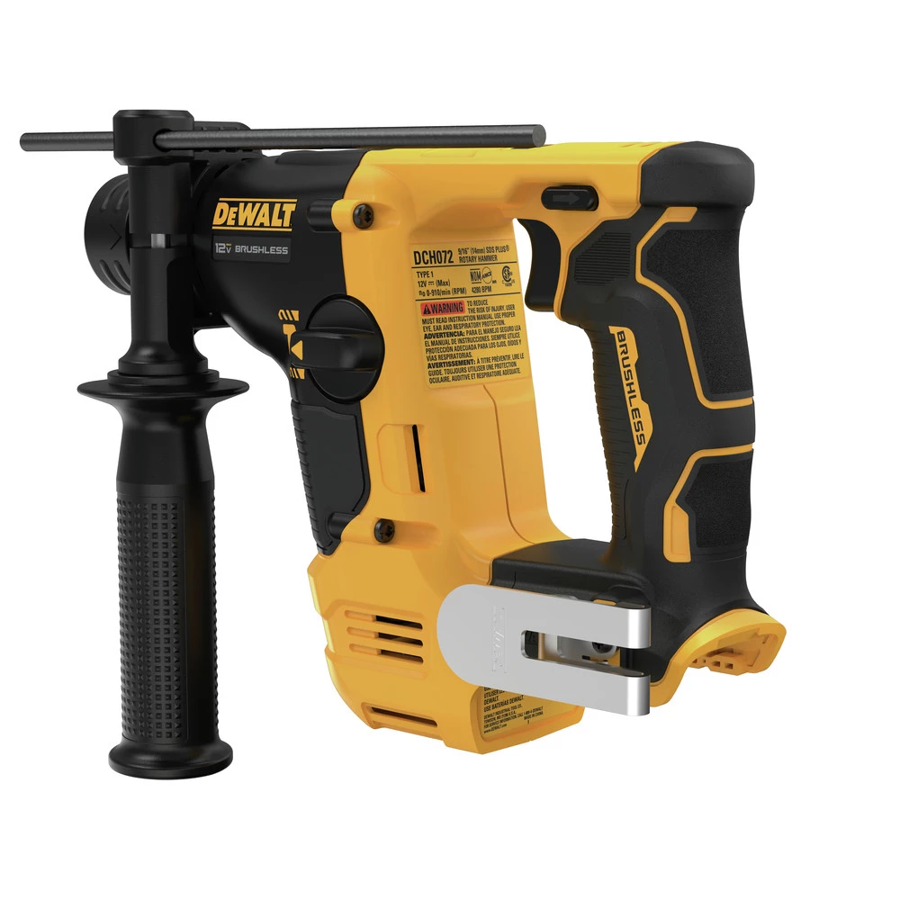 Dewalt DCH072B XTREME 12V MAX Brushless Lithium-Ion 9/16 In. Cordless SDS Plus Rotary Hammer (Tool Only) 7 Dewalt DCH072B XTREME 12V MAX Brushless Lithium-Ion 9/16 In. Cordless SDS Plus Rotary Hammer (Tool Only) - Image 5