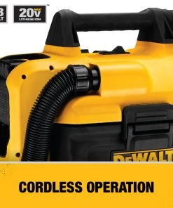 Dewalt DCV580H 20V MAX Brushed Lithium-Ion Cordless Wet/Dry Vacuum (Tool Only) -Woodworking Tools store dewndcv580h h
