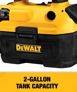 Dewalt DCV580H 20V MAX Brushed Lithium-Ion Cordless Wet/Dry Vacuum (Tool Only) -Woodworking Tools store dewndcv580h j