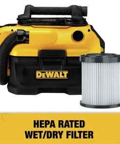 Dewalt DCV581H 20V MAX Cordless/Corded Lithium-Ion Wet/Dry Vacuum (Tool Only) 22 Dewalt DCV581H 20V MAX Cordless/Corded Lithium-Ion Wet/Dry Vacuum (Tool Only) -Woodworking Tools store dewndcv581h i