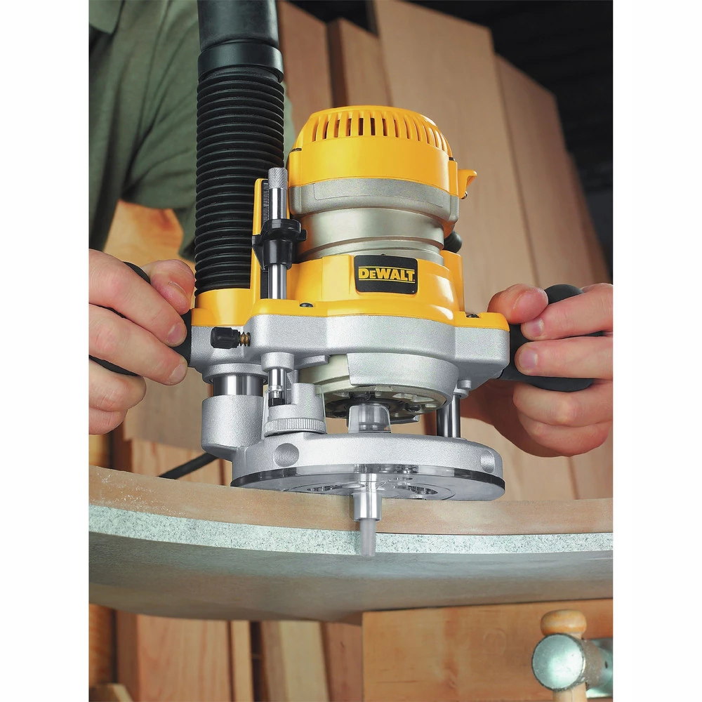 Dewalt DW618B3 120V 12 Amp Brushed 2-1/4 HP Corded Three Base Router Kit 13 Dewalt DW618B3 120V 12 Amp Brushed 2-1/4 HP Corded Three Base Router Kit - Image 11