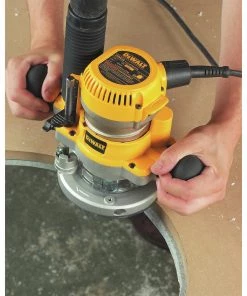 Dewalt DW618PK 2-1/4 HP EVS Fixed Base & Plunge Router Combo Kit With Hard Case -Woodworking Tools store dewndw618pk i
