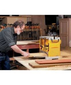 Dewalt DW734 120V 15 Amp Brushed 12-1/2 In. Corded Thickness Planer With Three Knife Cutter-Head -Woodworking Tools store dewndw734 d