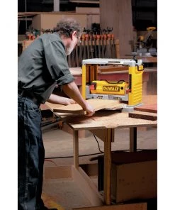 Dewalt DW734 120V 15 Amp Brushed 12-1/2 In. Corded Thickness Planer With Three Knife Cutter-Head -Woodworking Tools store dewndw734 e