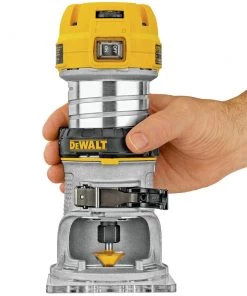 Dewalt DWP611 110V 7 Amp Variable Speed 1-1/4 HP Corded Compact Router With LED -Woodworking Tools store dewndwp611 c