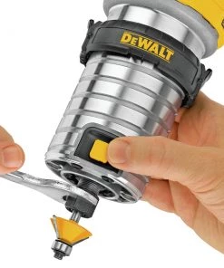 Dewalt DWP611 110V 7 Amp Variable Speed 1-1/4 HP Corded Compact Router With LED -Woodworking Tools store dewndwp611 d