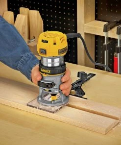 Dewalt DWP611 110V 7 Amp Variable Speed 1-1/4 HP Corded Compact Router With LED -Woodworking Tools store dewndwp611 g
