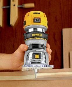 Dewalt DWP611 110V 7 Amp Variable Speed 1-1/4 HP Corded Compact Router With LED -Woodworking Tools store dewndwp611 h