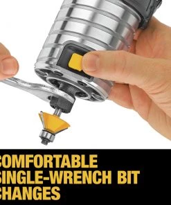 Dewalt DWP611 110V 7 Amp Variable Speed 1-1/4 HP Corded Compact Router With LED -Woodworking Tools store dewndwp611 s