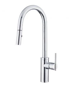 Gerber D454058 Parma Cafe 1.75 GPM Pull-Down Kitchen Faucet With SnapBack Retraction (Chrome)