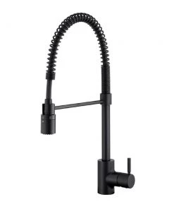 Gerber DH450188BS The Foodie Noir 1.75 GPM 1-Handle Pre-Rinse Pull-Down Kitchen Faucet (Satin Black)