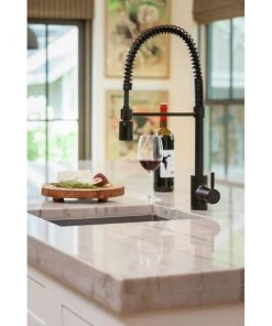 Gerber DH450188BS The Foodie Noir 1.75 GPM 1-Handle Pre-Rinse Pull-Down Kitchen Faucet (Satin Black) 8 Gerber DH450188BS The Foodie Noir 1.75 GPM 1-Handle Pre-Rinse Pull-Down Kitchen Faucet (Satin Black) -Woodworking Tools store dnzndh450188bs b