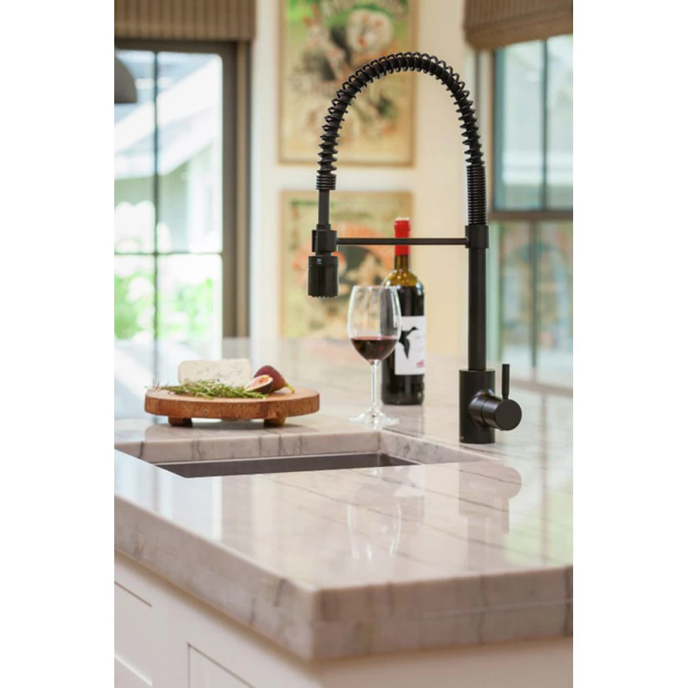 Gerber DH450188BS The Foodie Noir 1.75 GPM 1-Handle Pre-Rinse Pull-Down Kitchen Faucet (Satin Black) 5 Gerber DH450188BS The Foodie Noir 1.75 GPM 1-Handle Pre-Rinse Pull-Down Kitchen Faucet (Satin Black) - Image 3