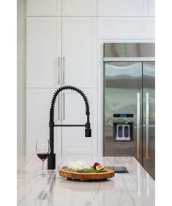 Gerber DH450188BS The Foodie Noir 1.75 GPM 1-Handle Pre-Rinse Pull-Down Kitchen Faucet (Satin Black) 9 Gerber DH450188BS The Foodie Noir 1.75 GPM 1-Handle Pre-Rinse Pull-Down Kitchen Faucet (Satin Black) -Woodworking Tools store dnzndh450188bs c