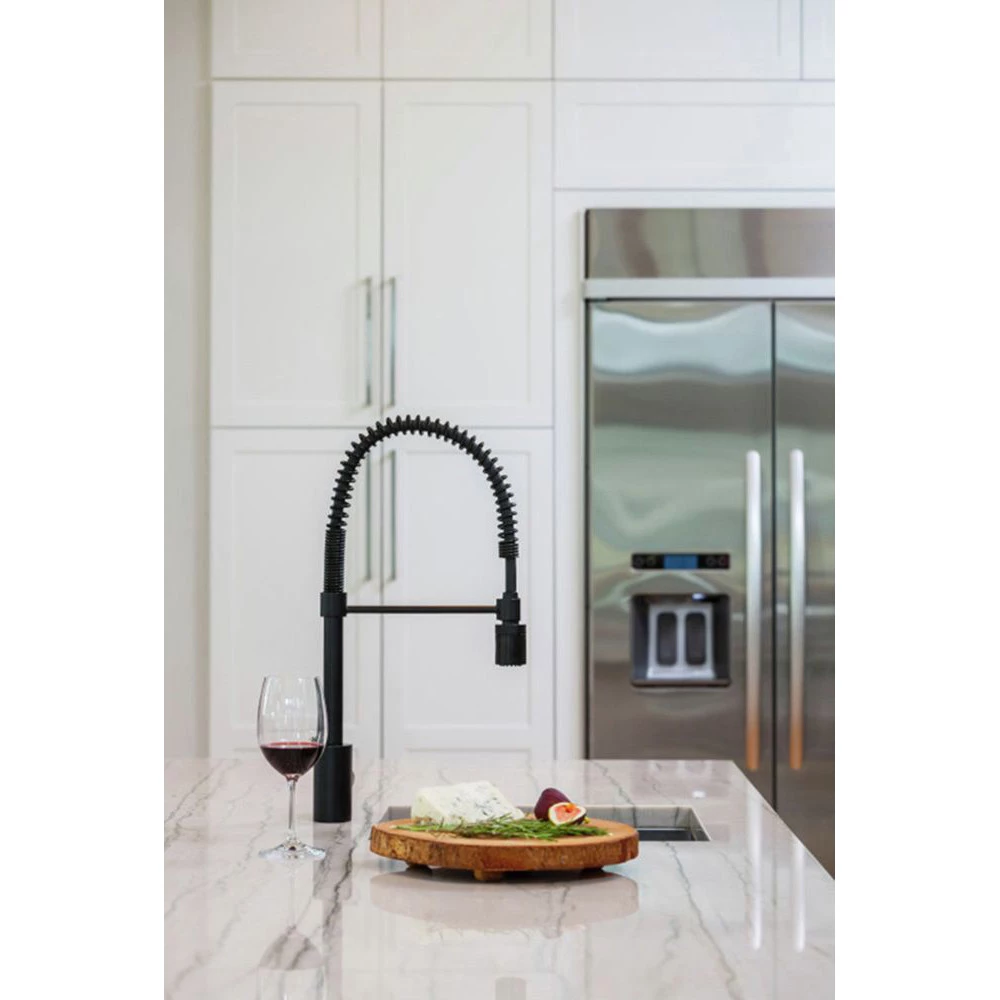 Gerber DH450188BS The Foodie Noir 1.75 GPM 1-Handle Pre-Rinse Pull-Down Kitchen Faucet (Satin Black) 6 Gerber DH450188BS The Foodie Noir 1.75 GPM 1-Handle Pre-Rinse Pull-Down Kitchen Faucet (Satin Black) - Image 4