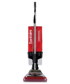 Sanitaire SC887E 7 Amp TRADITION 12 In. Upright Vacuum With Dust Cup - Red/Steel -Woodworking Tools store elcn887 b
