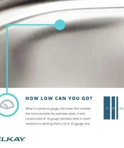 Elkay BCR152 Celebrity Top Mount 15 In. X 15 In. Single Bowl Bar Sink (Stainless Steel) 15 Elkay BCR152 Celebrity Top Mount 15 In. X 15 In. Single Bowl Bar Sink (Stainless Steel) -Woodworking Tools store elknbcr152 b