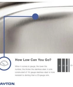 Elkay D117213 Dayton Top Mount 17 In. X 21-1/4 In. Single Bowl Bar Sink (Stainless Steel) -Woodworking Tools store elknd117213 d