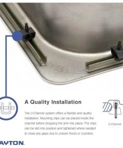 Elkay D117213 Dayton Top Mount 17 In. X 21-1/4 In. Single Bowl Bar Sink (Stainless Steel) -Woodworking Tools store elknd117213 e