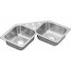 Elkay DE217323 20-Gauge Stainless Steel 31.875 X 31.875 X 7 In. Double Bowl Top Mount Kitchen Sink -Woodworking Tools store elknde217323
