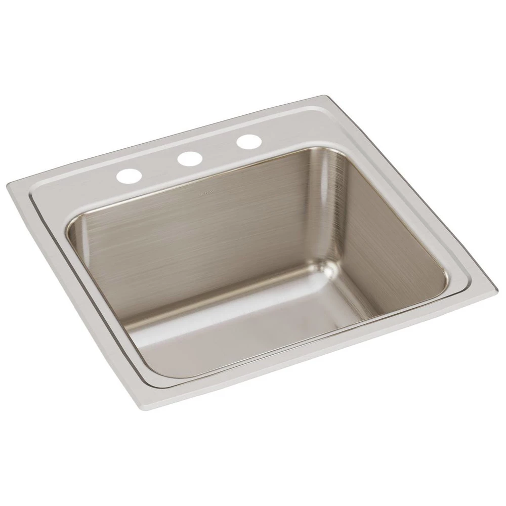 Elkay DLR1919103 Lustertone Classic 19-1/2 In. X 19 In. X 10-1/8 In. Single Bowl Drop-in Stainless Steel Laundry Sink 3 Elkay DLR1919103 Lustertone Classic 19-1/2 In. X 19 In. X 10-1/8 In. Single Bowl Drop-in Stainless Steel Laundry Sink