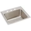 Elkay DLR2219103 Lustertone Classic 22 In. X 19-1/2 In. X 10-1/8 In. Single Bowl Drop-in Stainless Steel Sink -Woodworking Tools store elkndlr2219103