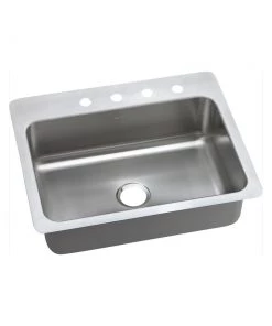 Elkay DSESR127221 Dayton Elite Universal Mount 27 In. X 22 In. Single Basin Kitchen Sink (Steel)