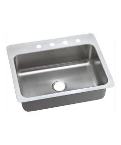 Elkay DSESR127223 Dayton Elite Universal Mount 27 In. X 22 In. Single Basin Kitchen Sink (Steel)