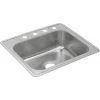 Elkay DXR25224 Dayton Top Mount 25 In. X 22 In. Single Bowl Sink (Stainless Steel) -Woodworking Tools store elkndxr25224