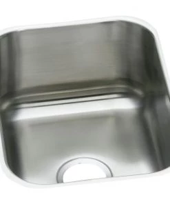 Elkay DXUH1318 Dayton 16 In. X 20-1/2 In. X 8 In., Single Bowl Undermount Bar Sink (Stainless Steel)