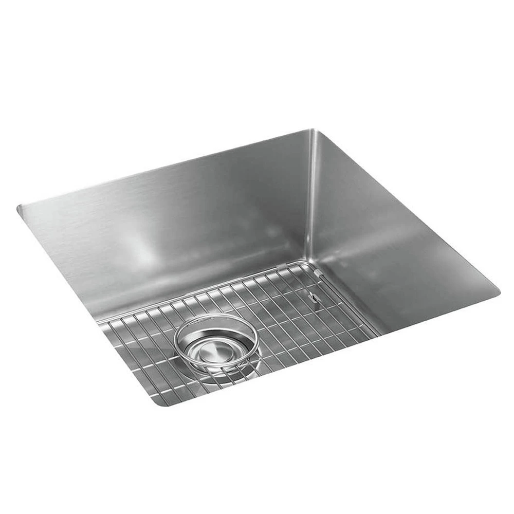 Elkay ECTRU17179TC Crosstown Undermount 18-1/2 In. X 18-1/2 In. X 9 In. Single Bowl Stainless Steel Sink Kit 3 Elkay ECTRU17179TC Crosstown Undermount 18-1/2 In. X 18-1/2 In. X 9 In. Single Bowl Stainless Steel Sink Kit