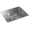 Elkay ECTRU21179TC Crosstown Undermount 22-1/2 In. X 18-1/2 In. X 9 In. Single Bowl Stainless Steel Sink Kit -Woodworking Tools store elknectru21179tc