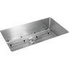 Elkay EFRU2816TC Crosstown 16 Gauge 30-1/2 In. X 18-1/2 In. X 8 In., Single Bowl Undermount Sink Kit (Stainless Steel)